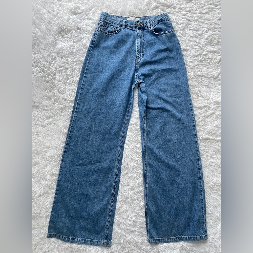 Stradivarius High Rise Super Wide Leg Jeans
